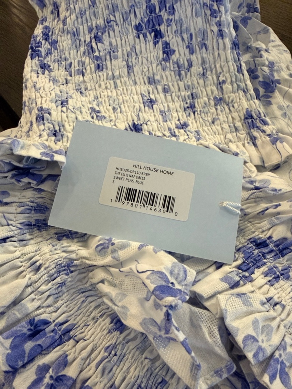 Hill House Home The Ellie Nap Dress in sweet peas blue. - Picture 4 of 6